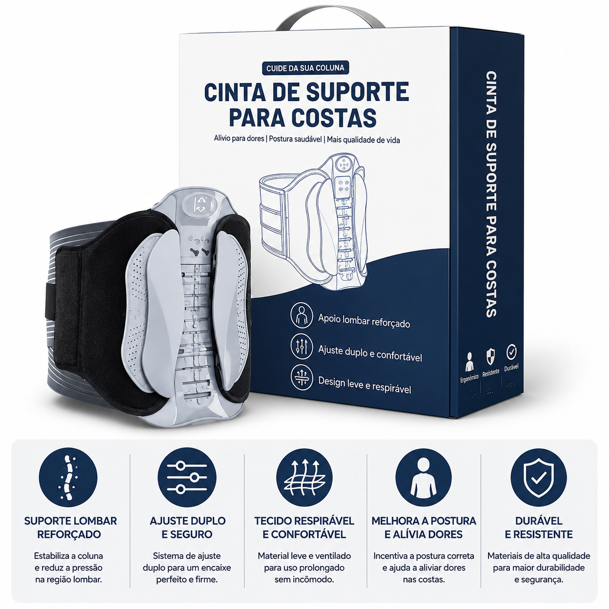 Cinto de descompressão lombar insuflável SpineRelief™