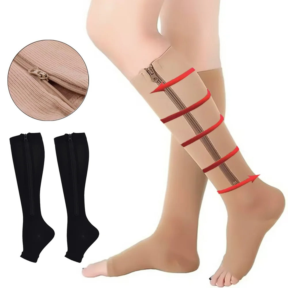 Meias de Compressão com Fecho (20-30 mmHg)