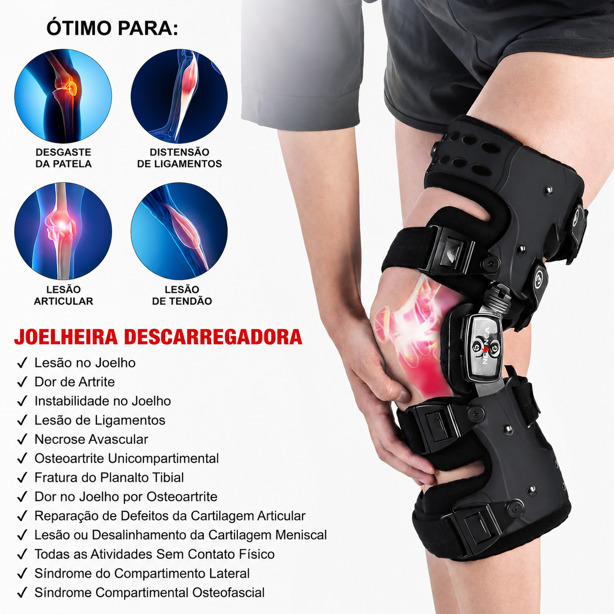 FlexRelief™ Pro Elite Unloader Knee and Joint Support Brace