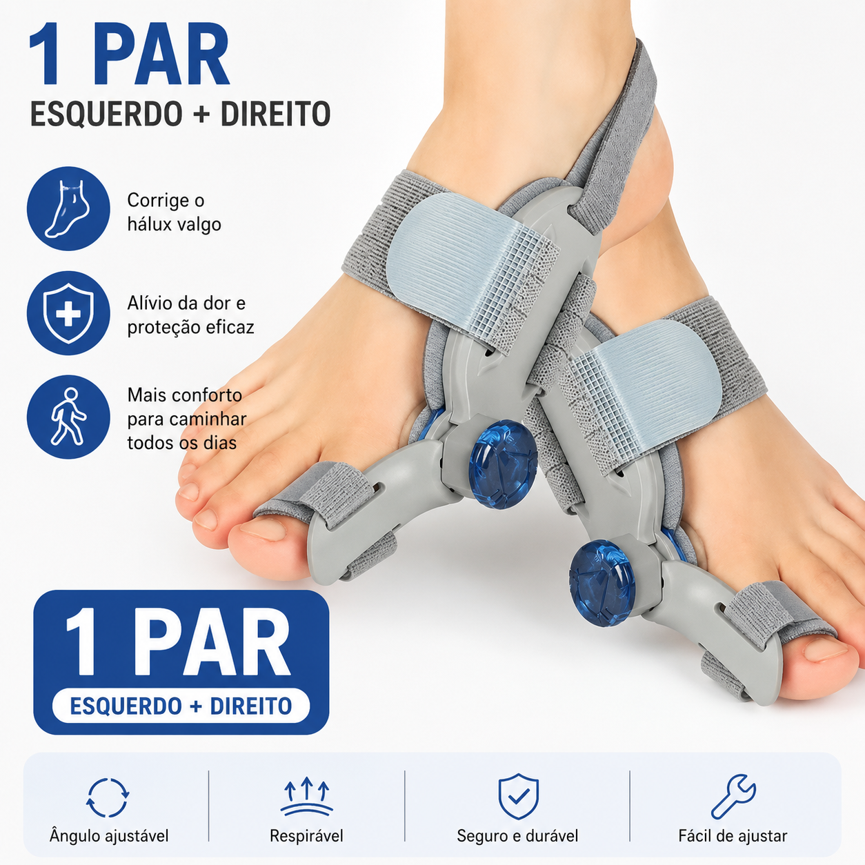 Corretor de Joanetes Flexível e dos Pés