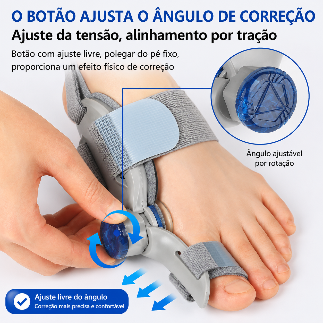 Corretor de Joanetes Flexível e dos Pés