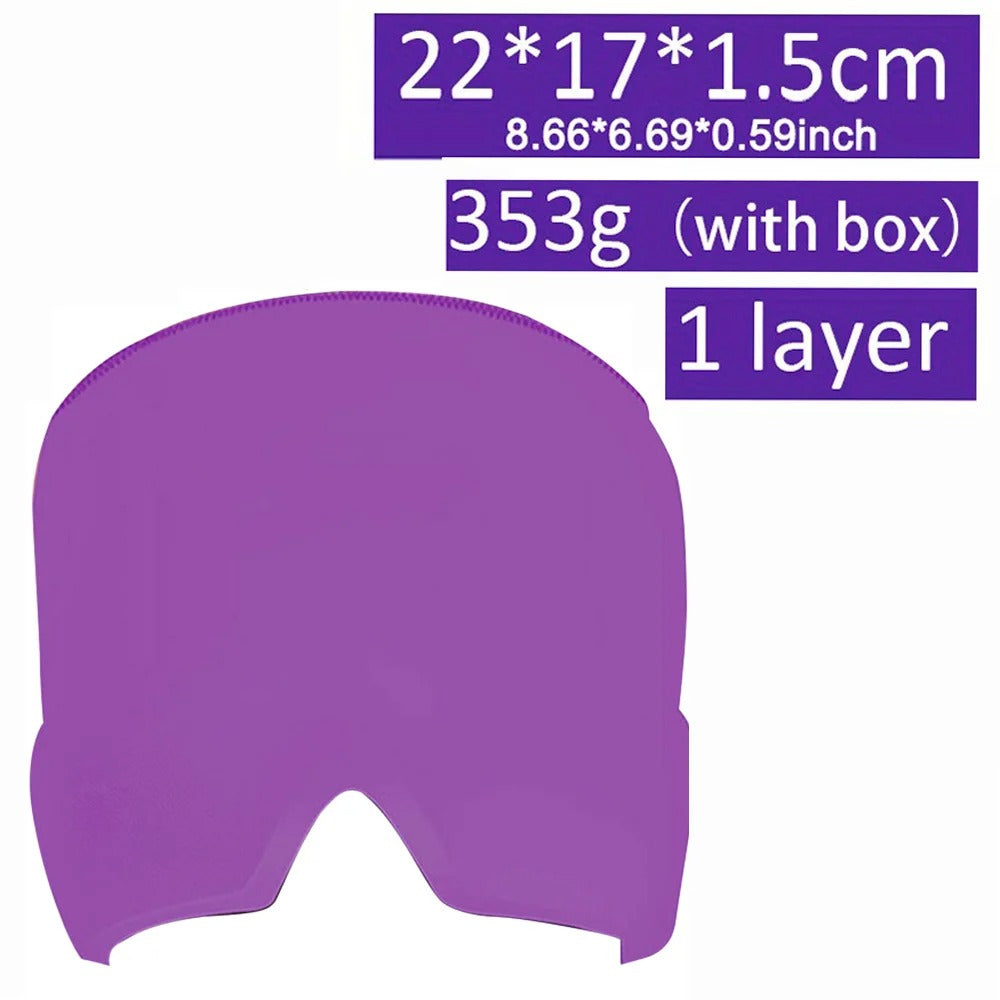 Compressa de gelo em gel para dor de cabeça e enxaqueca