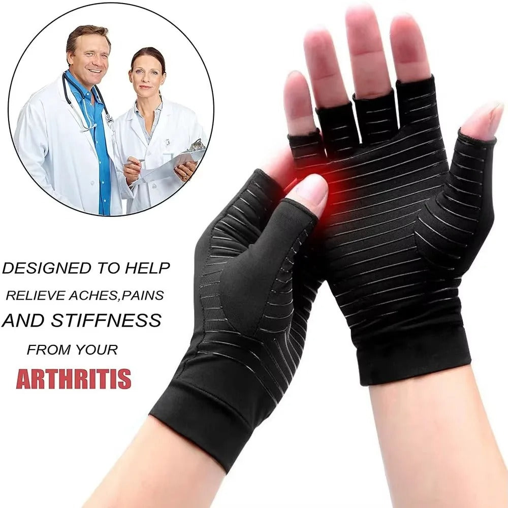 Copper-Infused Compression Arthritis Gloves