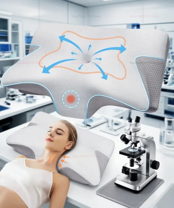 Contoured Orthopedic Pillow for Deep Sleep