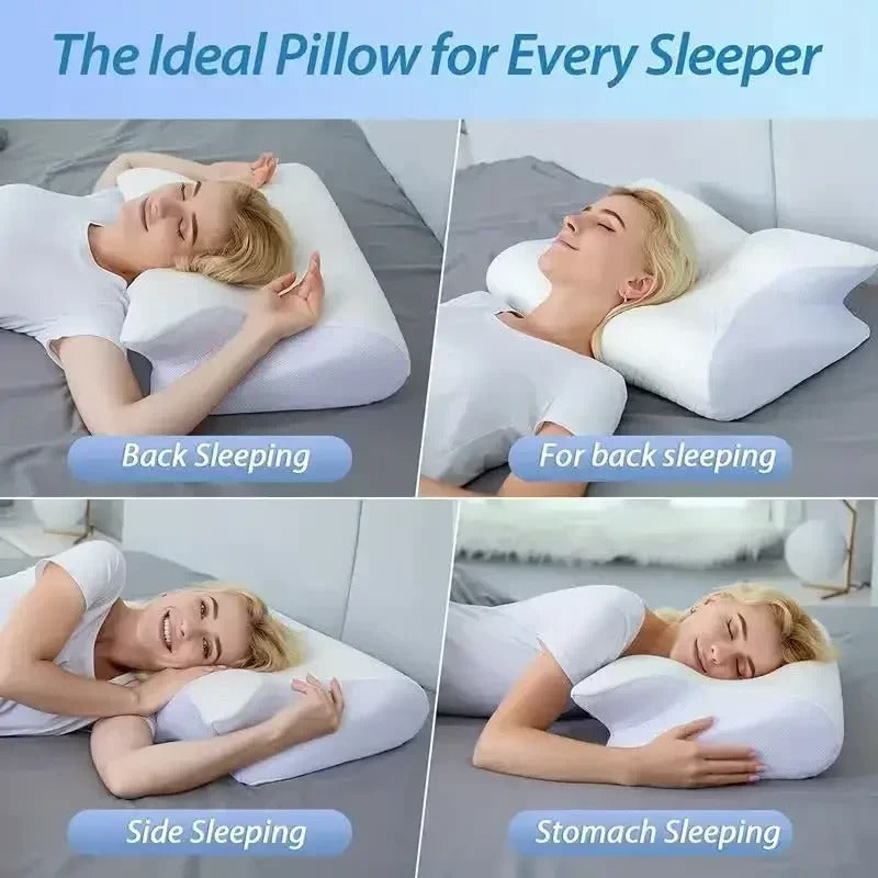Contoured Orthopedic Pillow for Deep Sleep
