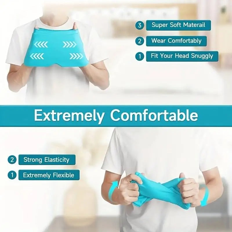 Compressa de gelo em gel para dor de cabeça e enxaqueca