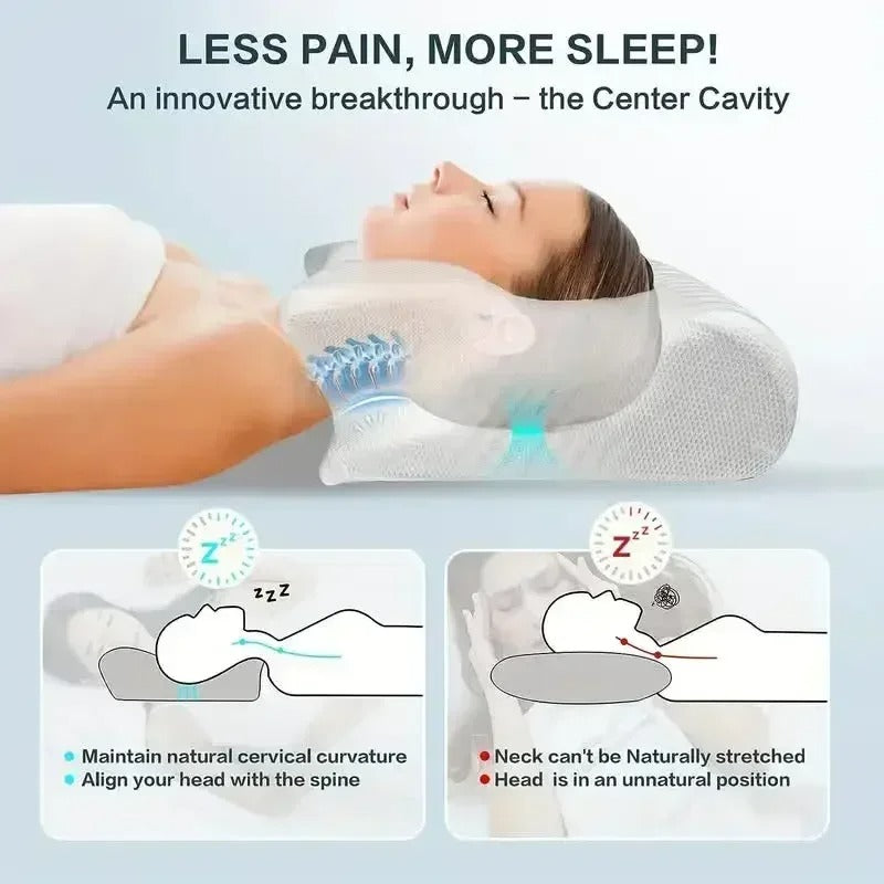 Contoured Orthopedic Pillow for Deep Sleep