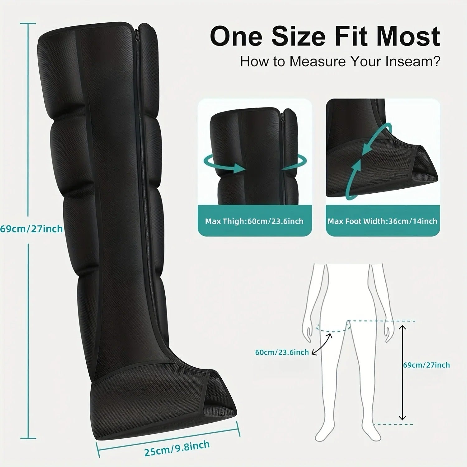 Leg Air Compression Massager Boots (Sequential Boots)
