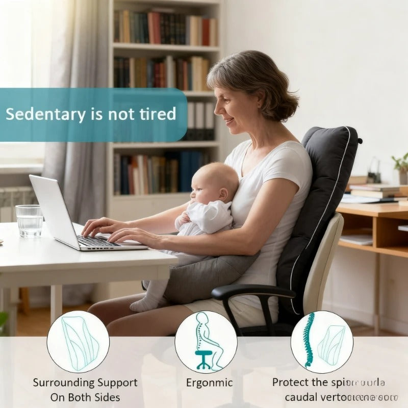 Ergonomic Lumbar Support Back Pillow for Chairs & Recliners