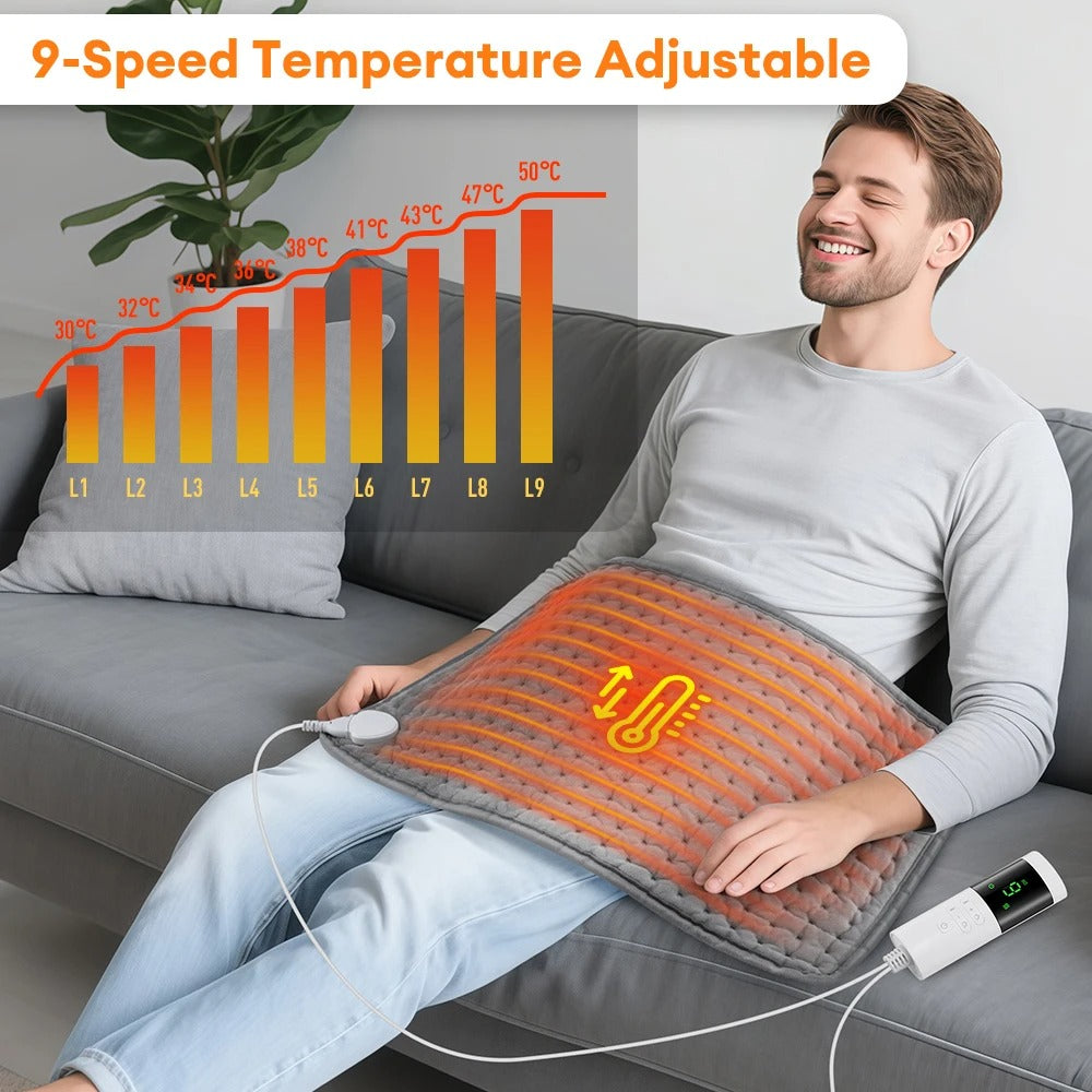 Extra-Large Weighted Heating Pad with Auto-Shutoff