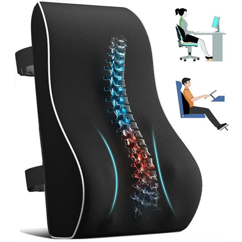 Ergonomic Lumbar Support Back Pillow for Chairs & Recliners