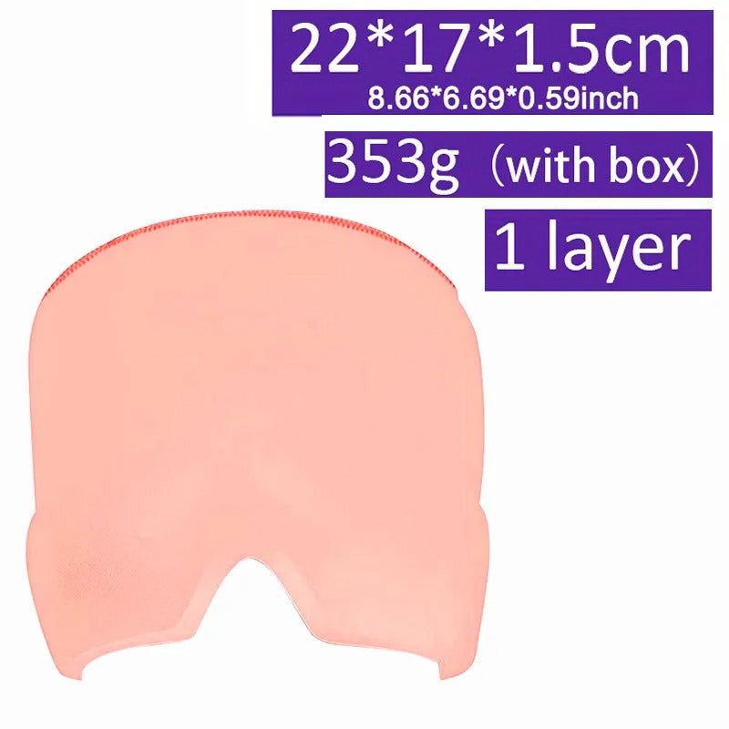 Compressa de gelo em gel para dor de cabeça e enxaqueca